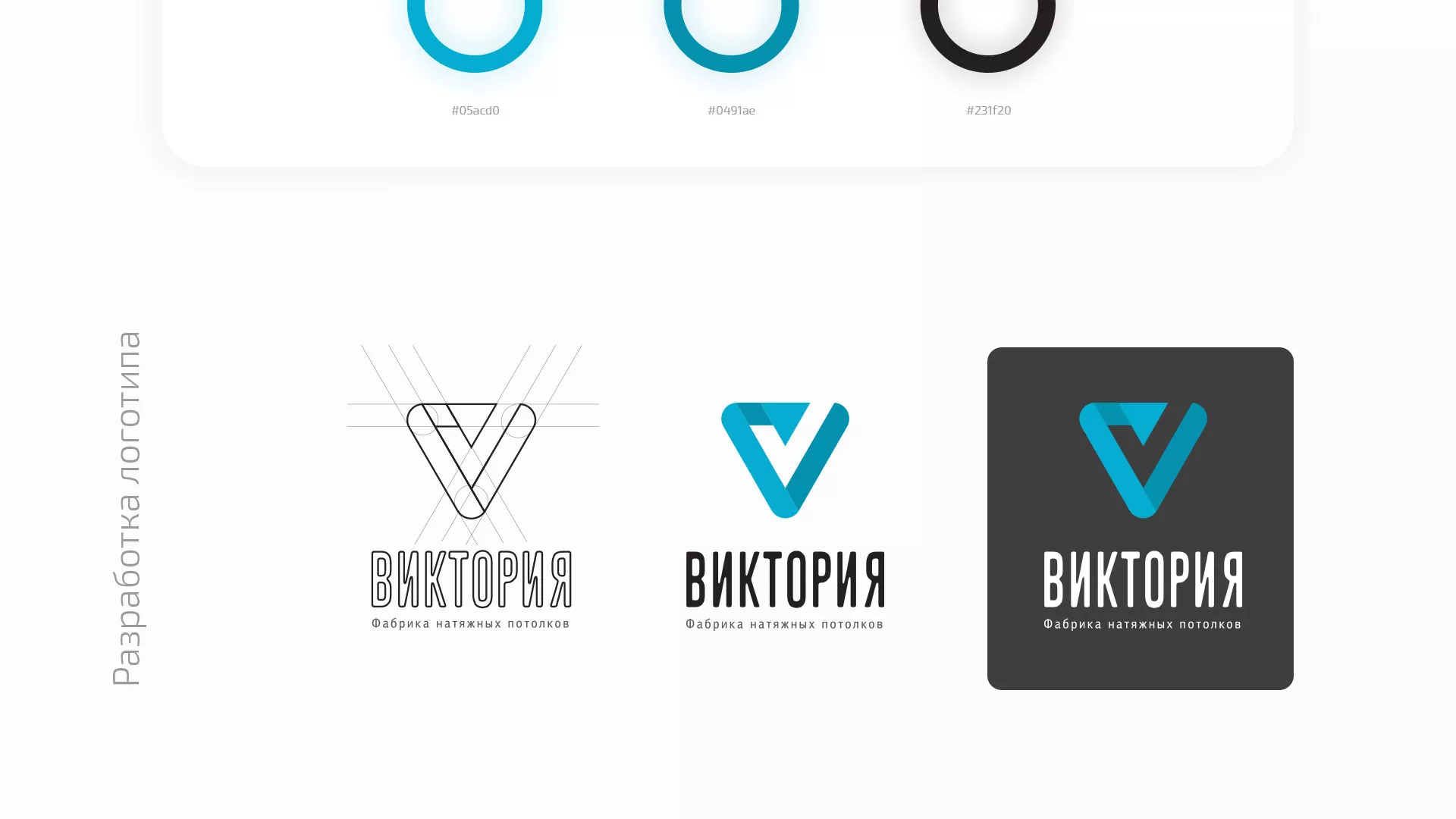 Разработка фирменного стиля компании по продаже и установке натяжных потолков в Новосибирске